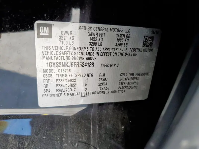 2015 CADILLAC ESCALADE PREMIUM  