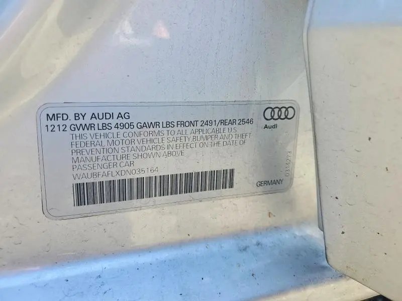 2013 AUDI A4 PREMIUM  