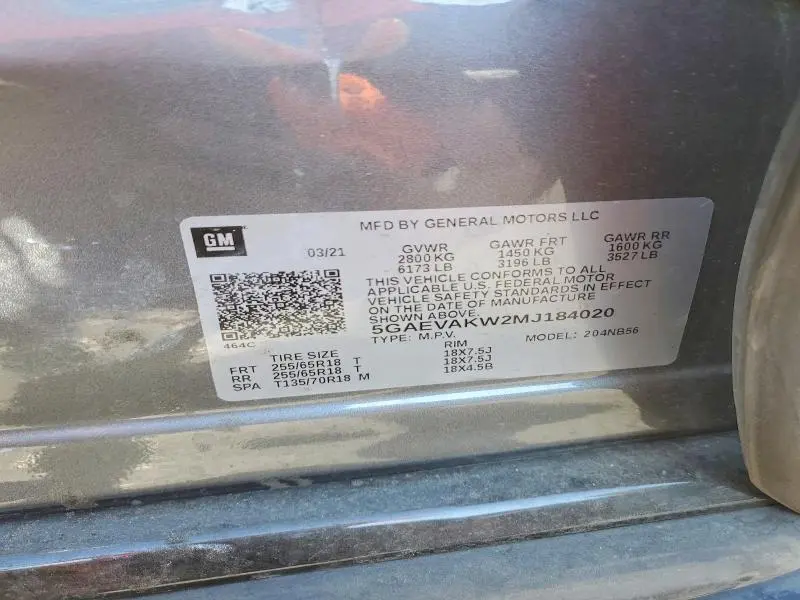 2021 BUICK ENCLAVE ESSENCE  