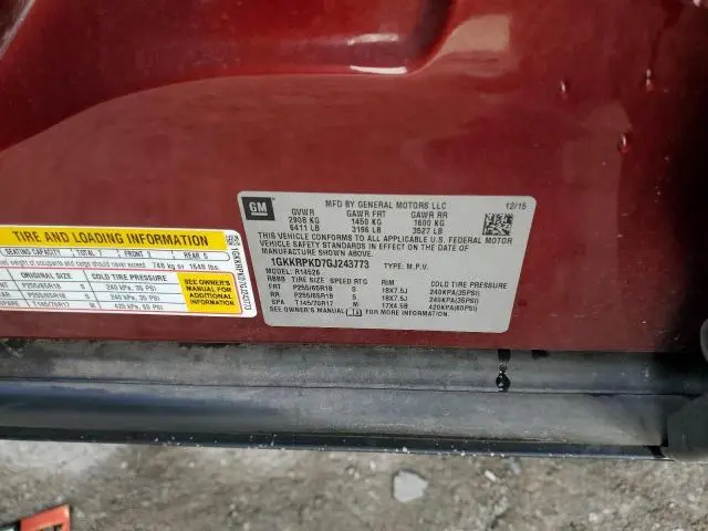 2016 GMC ACADIA SLE  