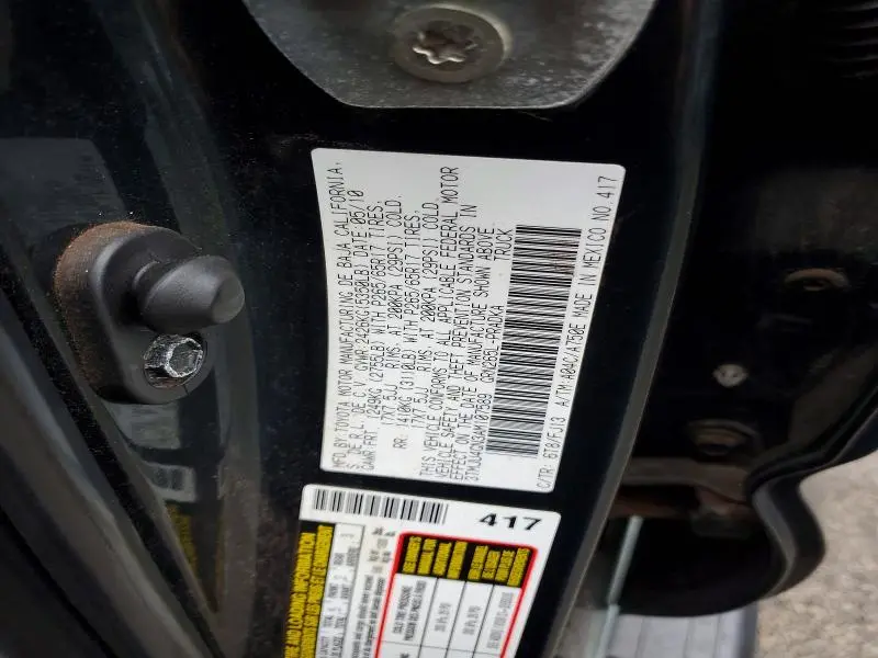 2010 TOYOTA TACOMA PRERUNNER V6  