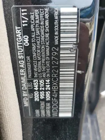 2012 MERCEDES-BENZ C 250  