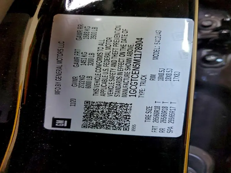 2021 CHEVROLET COLORADO LT  