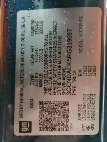 2024 CHEVROLET SILVERADO K1500  