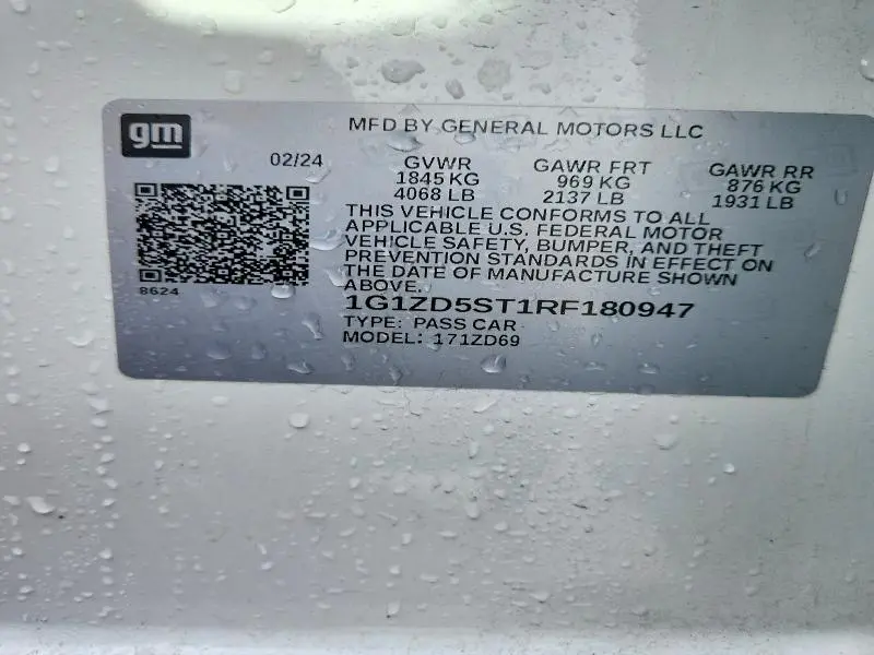 2024 CHEVROLET MALIBU LT  