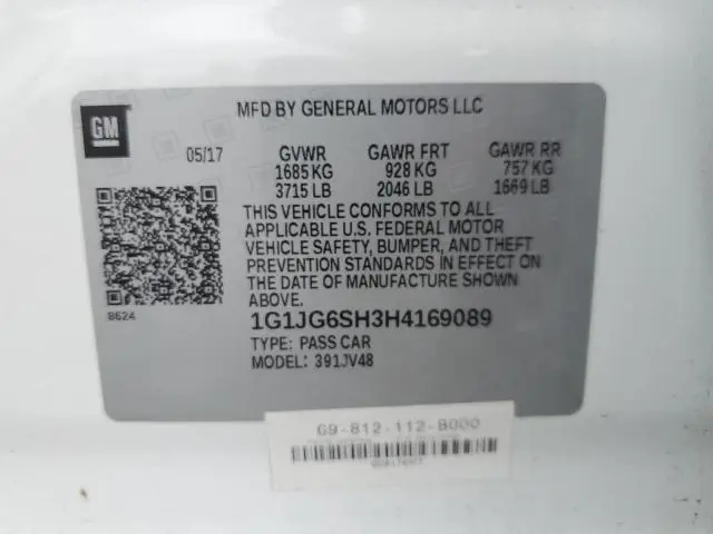 2017 CHEVROLET SONIC