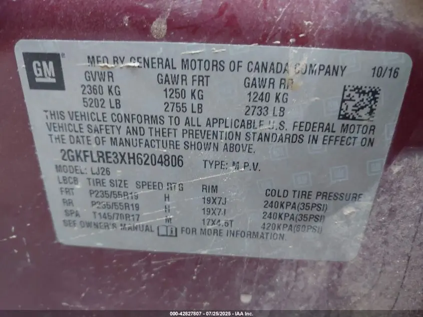 2017 GMC TERRAIN DENALI