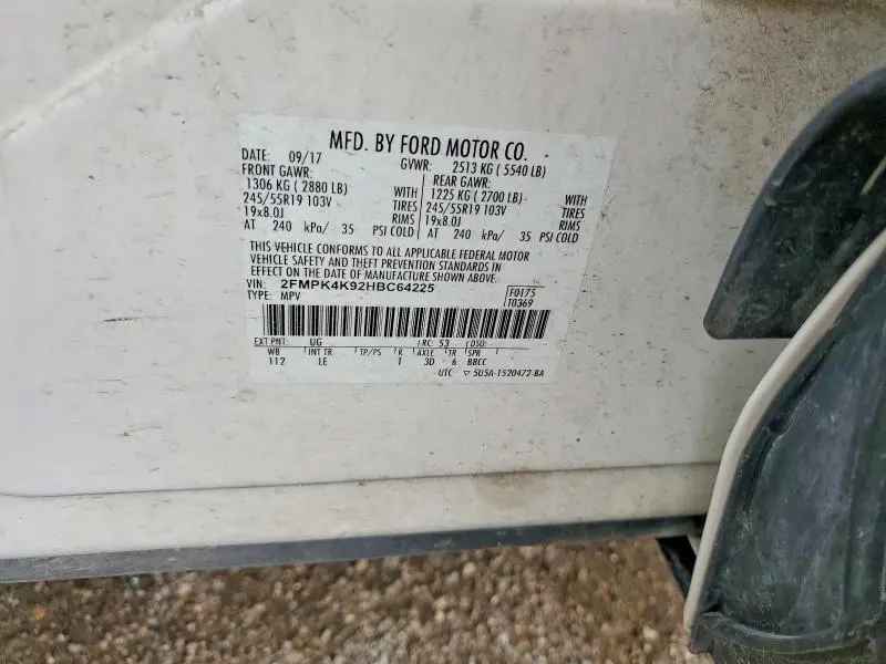 2017 FORD EDGE TITANIUM  