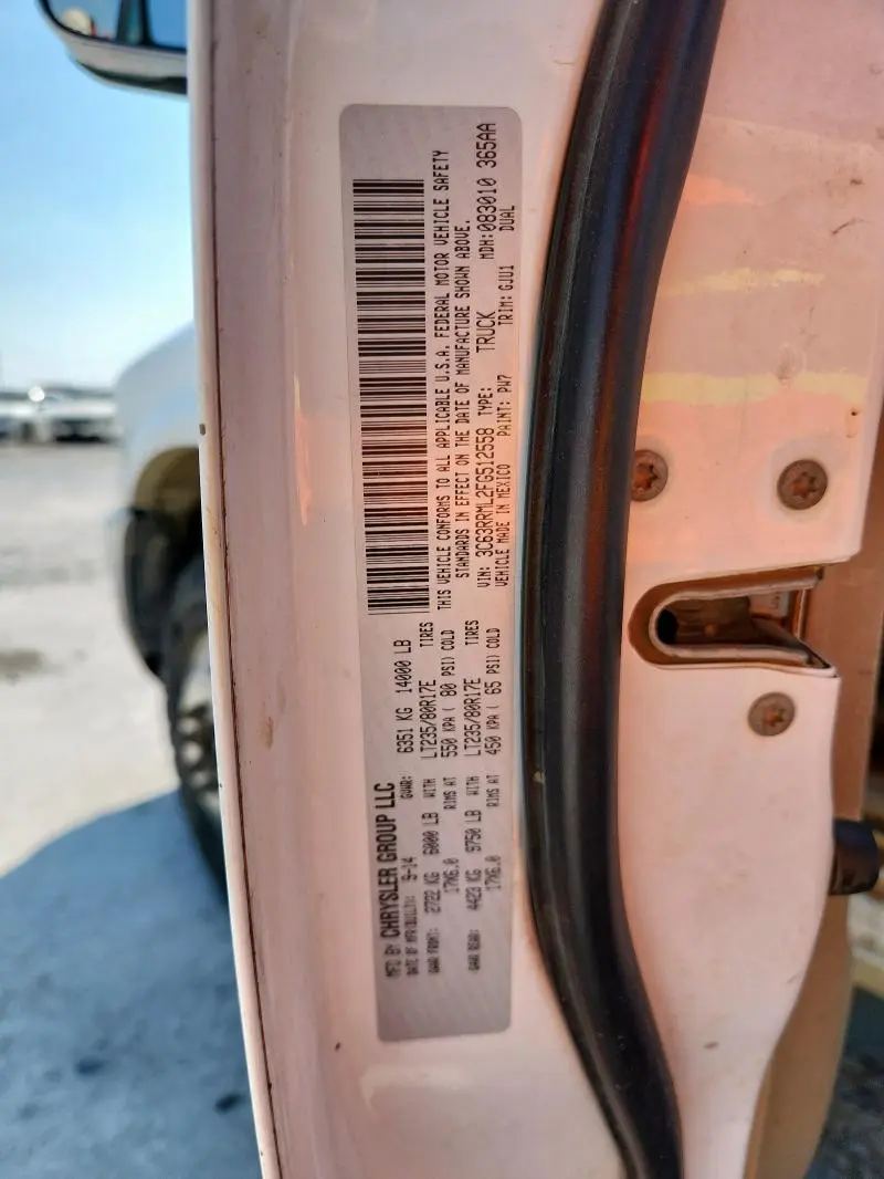 2015 RAM 3500 LARAMIE  