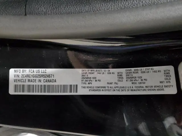 2025 CHRYSLER PACIFICA LIMITED  