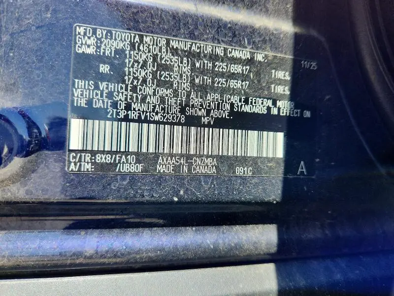2025 TOYOTA RAV4 XLE  