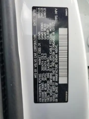 2020 VOLVO XC90 T5 MOMENTUM  