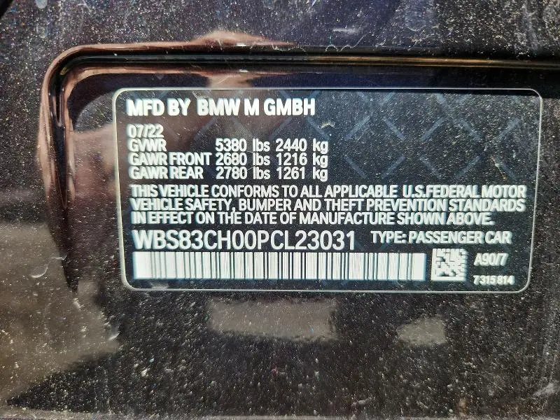 2023 BMW M5 4DR SEDAN