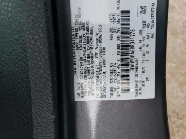 2011 FORD FUSION SE  