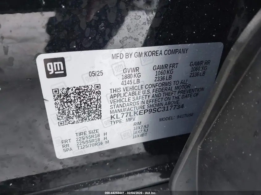 2025 CHEVROLET TRAX FWD ACTIV