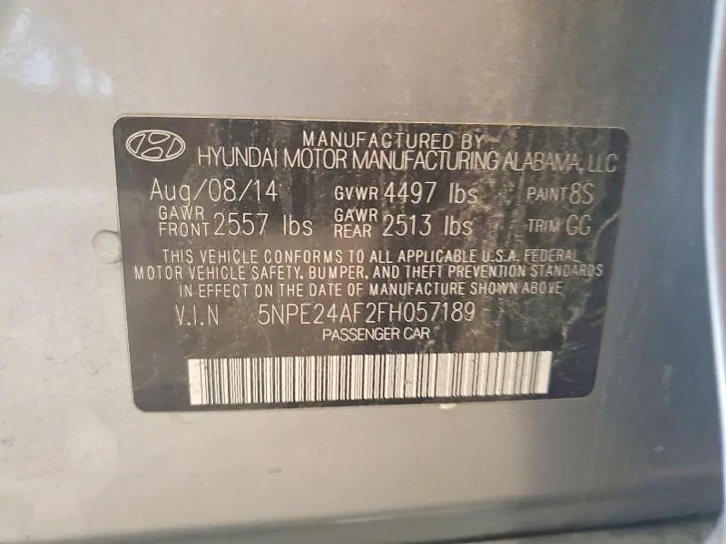 2015 HYUNDAI SONATA SE  