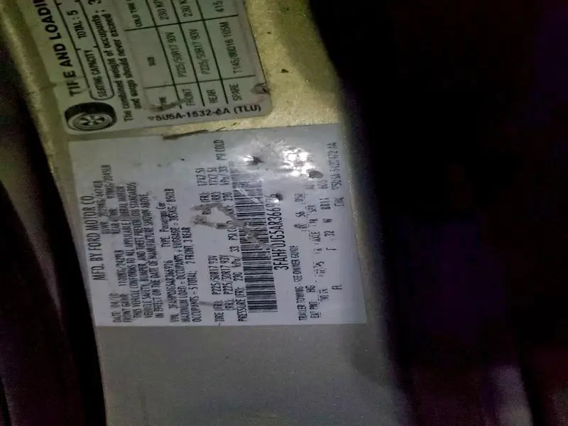 2010 FORD FUSION SEL  