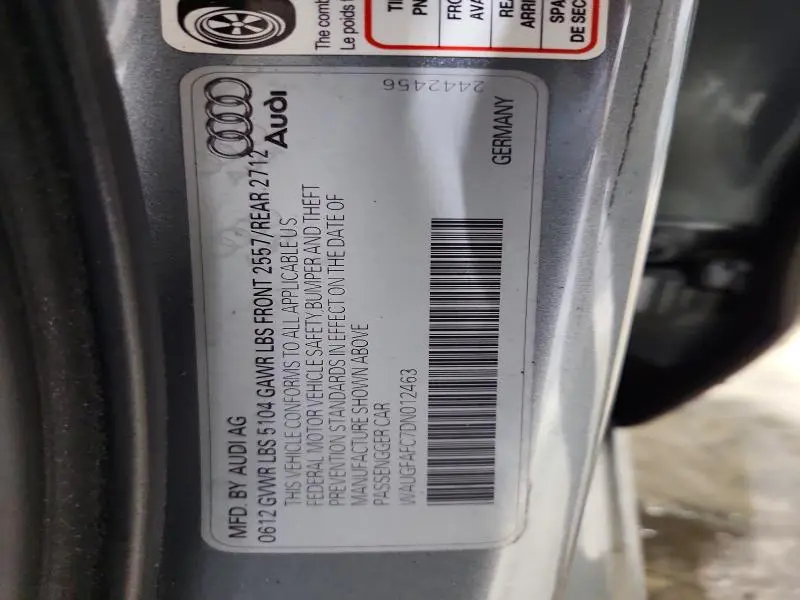 2013 AUDI A6 PREMIUM PLUS  