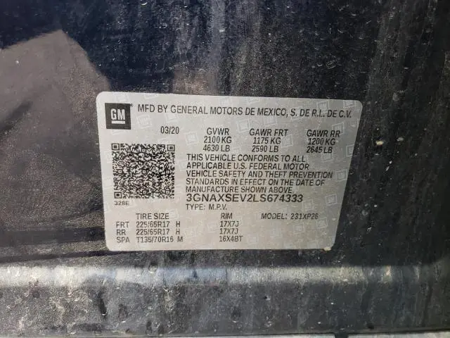 2020 CHEVROLET EQUINOX LS  