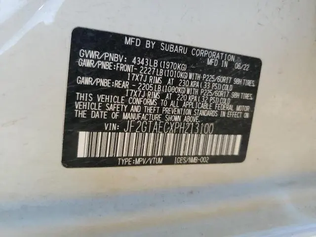 2023 SUBARU CROSSTREK PREMIUM  