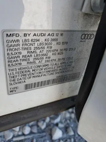 2017 AUDI Q7 PREMIUM  