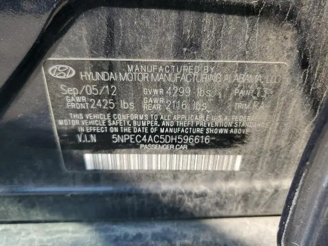 2013 HYUNDAI SONATA SE  