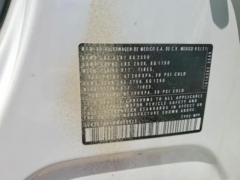 2021 VOLKSWAGEN TIGUAN SE  