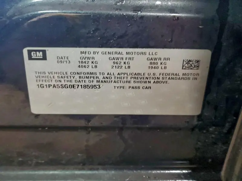 2014 CHEVROLET CRUZE LS  