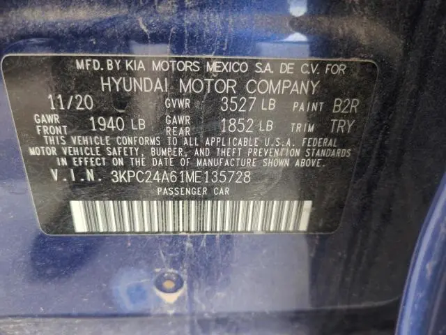 2021 HYUNDAI ACCENT SE  