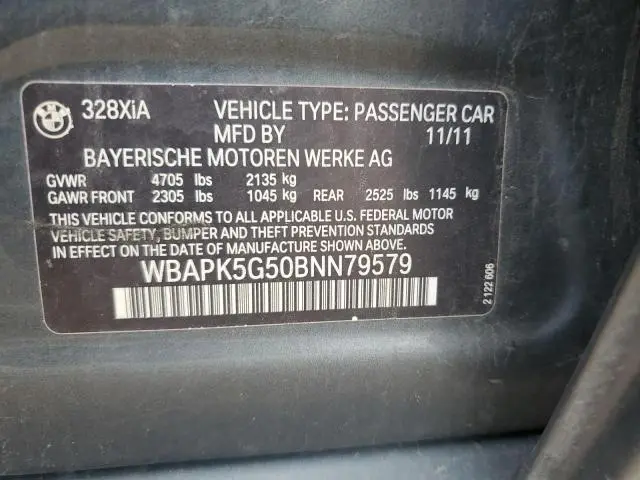 2011 BMW 328 XI SULEV  