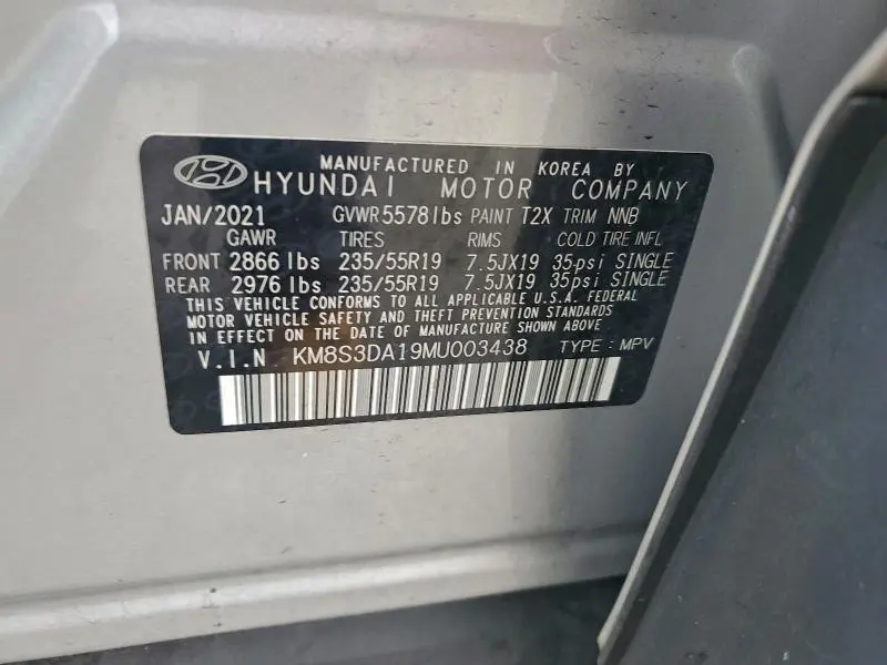 2021 HYUNDAI SANTA FE SEL PREMIUM  