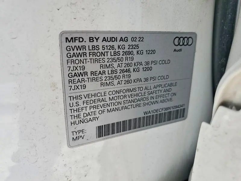 2022 AUDI Q3 PREMIUM S LINE 45  