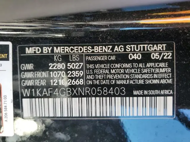 2022 MERCEDES-BENZ C 300  