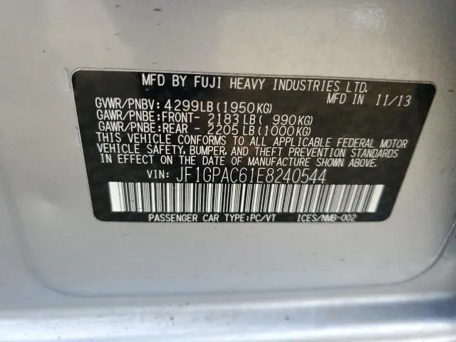 2014 SUBARU IMPREZA PREMIUM  