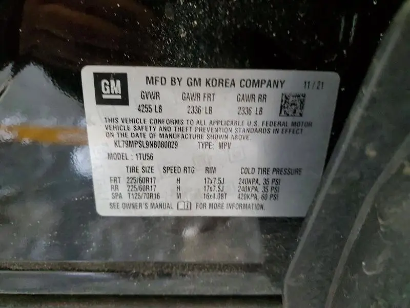 2022 CHEVROLET TRAILBLAZER LT  