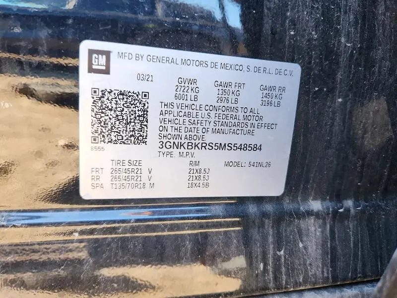 2021 CHEVROLET BLAZER RS  