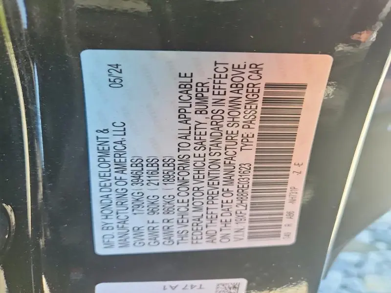2024 HONDA CIVIC SPORT  