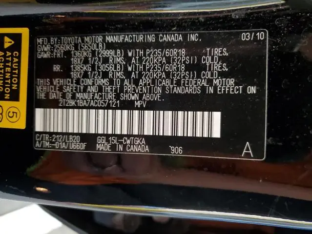 2010 LEXUS RX 350  