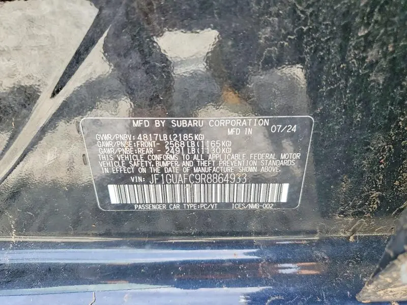 2024 SUBARU IMPREZA SPORT  