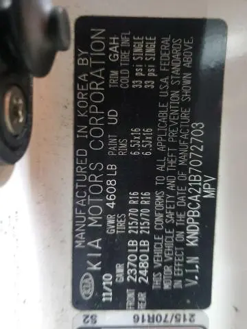 2011 KIA SPORTAGE LX  