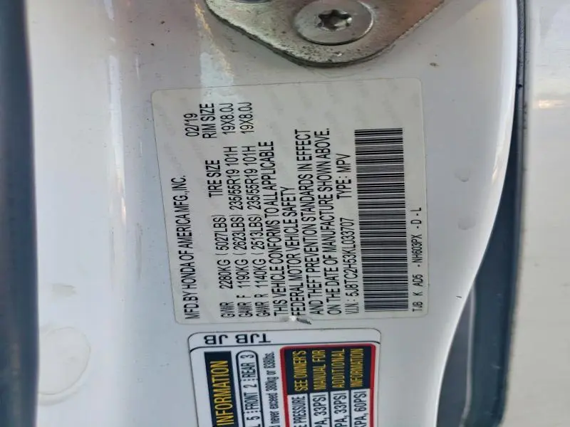 2019 ACURA RDX TECHNOLOGY  