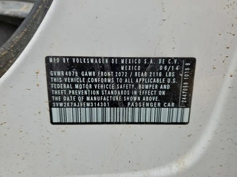 2014 VOLKSWAGEN JETTA BASE  