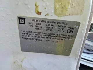 2012 CHEVROLET IMPALA LS  