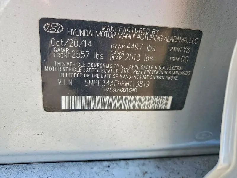2015 HYUNDAI SONATA SPORT  