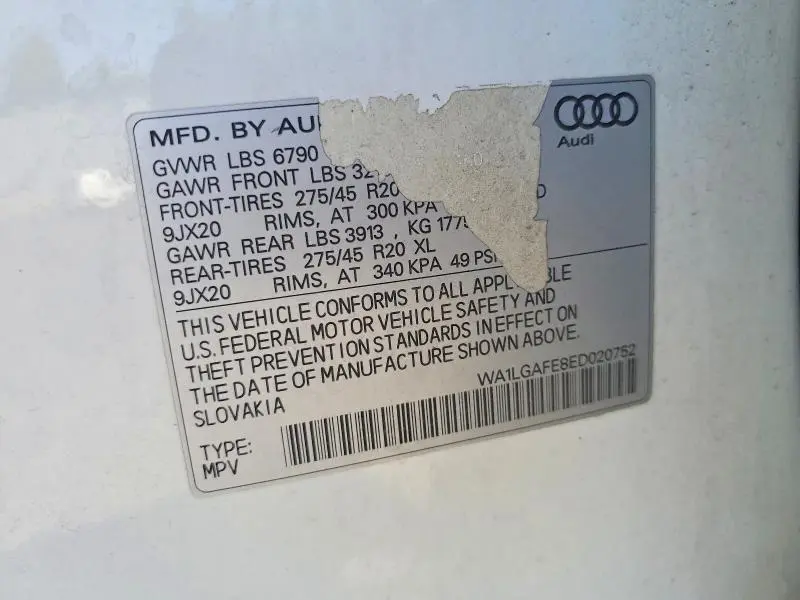 2014 AUDI Q7 PREMIUM PLUS  