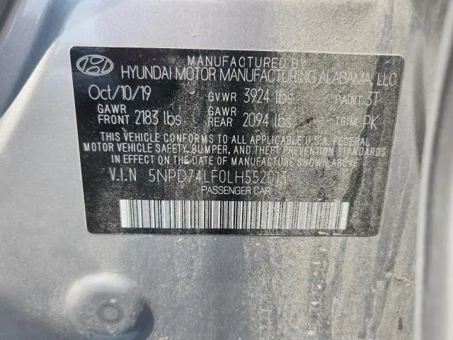 2020 HYUNDAI ELANTRA SE  