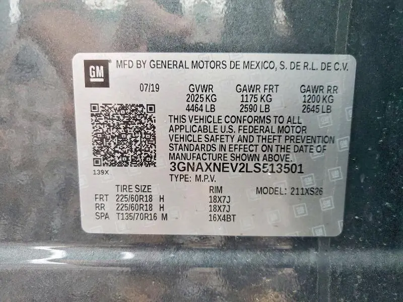2020 CHEVROLET EQUINOX PREMIER  