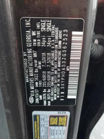 2018 KIA SORENTO EX  