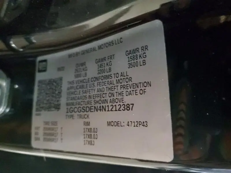 2022 CHEVROLET COLORADO Z71  