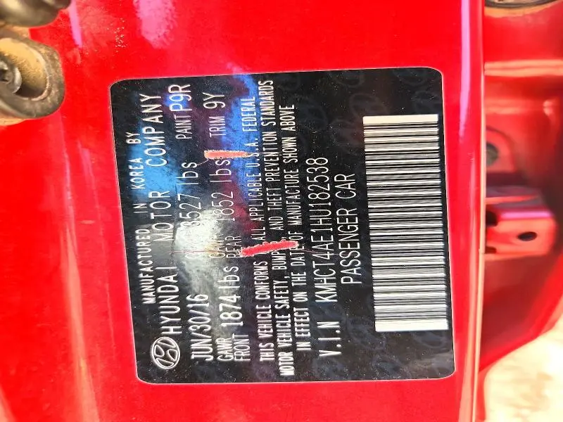 2017 HYUNDAI ACCENT SE  